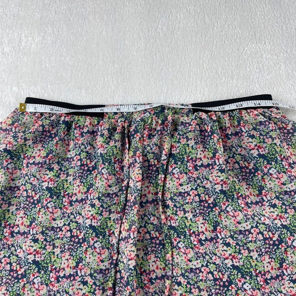 Princess Vera Wang Ditsy Floral Skirt Womens M Blue High Low Fairycore Cottage - Picture 8 of 13